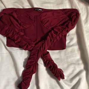 Red crop from fashion nova